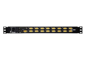 1-Local/Remote Shared Access 16-Port PS/2-USB VGA Single Rail LCD KVM over IP switch