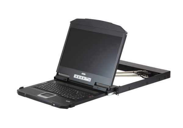 ATEN CL3800NW Ultra Short Depth Dual Rail WideScreen LCD Console