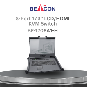 BE-1708A1-H 8-Port 17.3" LCD HDMI KVM Switch