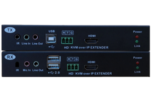 IP-Based HD KVM Extender over CAT6 & SFP Fiber with USB/Audio - Image 2